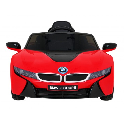 BMW I8 Lift Auto na akumulator Czerwony + Pilot + Wolny Start + 3-pkt pasy + MP3 USB + LED