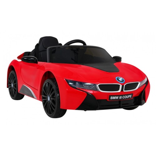BMW I8 Lift Auto na akumulator Czerwony + Pilot + Wolny Start + 3-pkt pasy + MP3 USB + LED