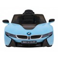BMW I8 Lift Auto na akumulator Niebieski + Pilot + Wolny Start + 3-pkt pasy + MP3 USB + LED