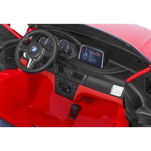 BMW X6M XXL dla 2 dzieci Czerwony SUV + Pilot + Ekoskóra