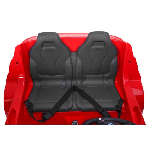 BMW X6M XXL dla 2 dzieci Czerwony SUV + Pilot + Ekoskóra