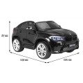 BMW X6M XXL dla 2 dzieci Lakier Czarny SUV + Pilot + Ekoskóra