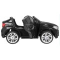BMW X6M XXL dla 2 dzieci Lakier Czarny + Pilot + Ekoskóra + Pasy + Wolny Start + MP3 + LED