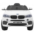 BMW X6M Elektryczne Autko dla dzieci, Biały SUV + Pilot