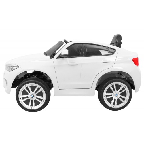 BMW X6M Elektryczne Autko dla dzieci, Biały SUV + Pilot