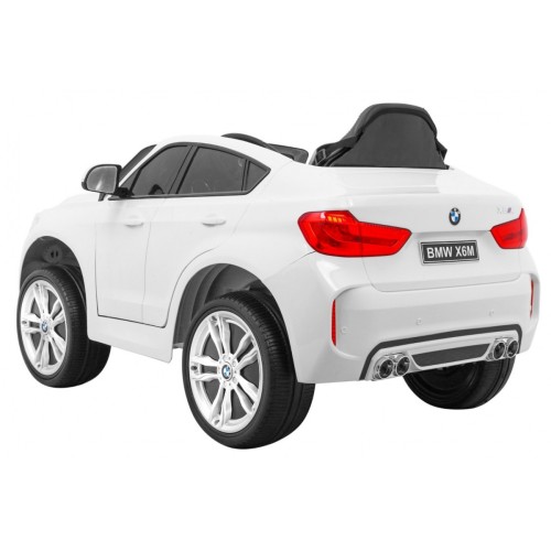 BMW X6M Elektryczne Autko dla dzieci, Biały SUV + Pilot