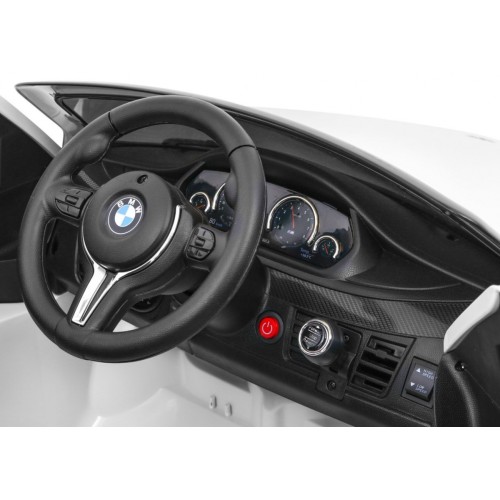 BMW X6M Elektryczne Autko dla dzieci, Biały SUV + Pilot
