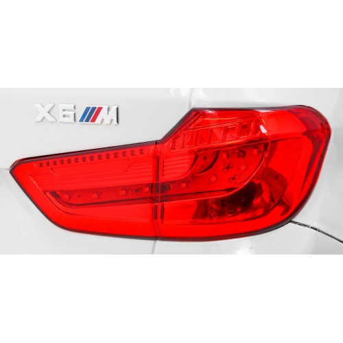 BMW X6M Elektryczne Autko dla dzieci, Biały SUV + Pilot