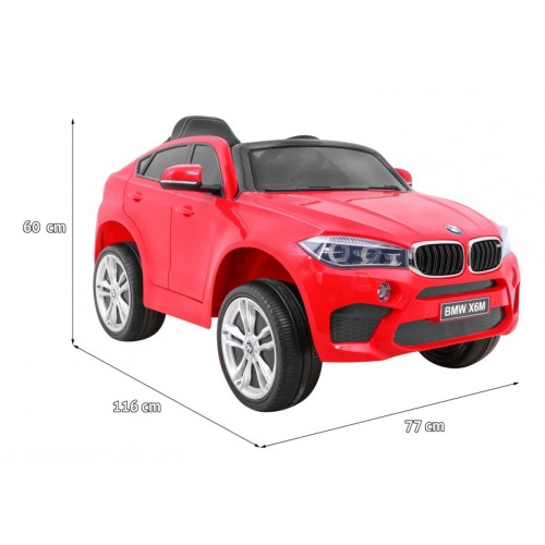 BMW X6M Elektryczne Autko dla dzieci - Czerwony SUV + Pilot