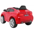 BMW X6M Elektryczne Autko dla dzieci, Czerwony SUV + Pilot