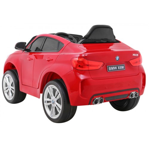 BMW X6M Elektryczne Autko dla dzieci, Czerwony SUV + Pilot