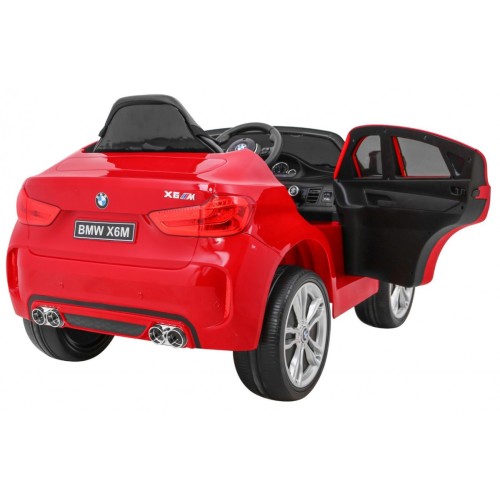 BMW X6M Elektryczne Autko dla dzieci, Czerwony SUV + Pilot