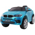 BMW X6M Elektryczne Autko, SUV dla dzieci Lakier Niebieski + Pilot