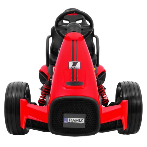 Gokart na akumulator Bolid XR-1 dla dzieci Czerwony + Regulowana kierownica + Profilowane siedzenie