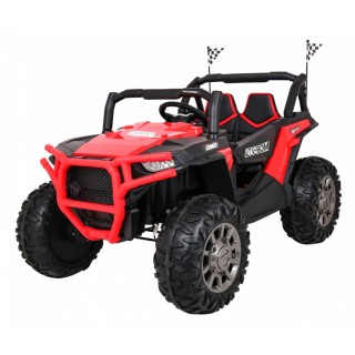 Buggy Racer dla dzieci Czerwony + Napęd 4x4 + Pilot + Wolny Start + Bagażnik + EVA + LED MP3