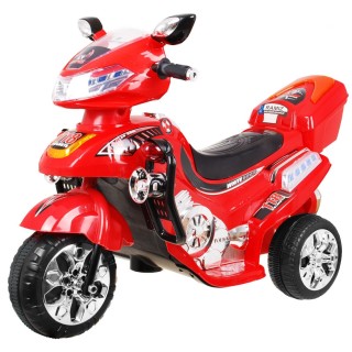 Motorek F928 na akumulator dla dzieci Czerwony + Kufer + Światła + Klakson + Melodie