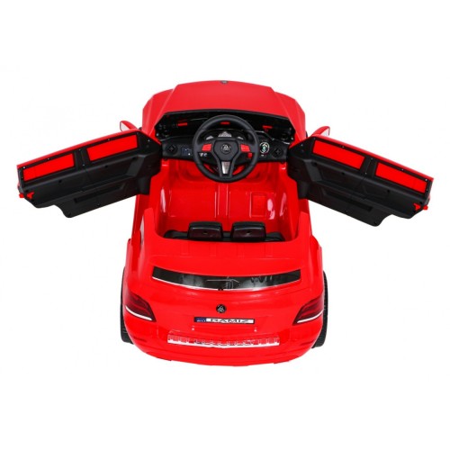 Autko City Rider dla dzieci Czerwony + Pilot + Regulacja kierownicy + Wolny Start + MP3 USB + LED