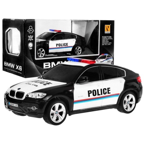 1 24 R C Licensed police car Bmw X 6 Police Black