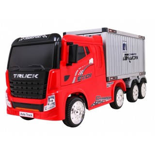 Pojazd Container Truck Czerwony + Naczepa
