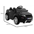 Autko Rapid Racer elektryczne dla dzieci, Czarny SUV + Pilot