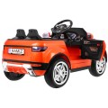 Autko Rapid Racer elektryczne dla dzieci Pomarańczowy + Pilot + Wolny Start + EVA + MP3 LED
