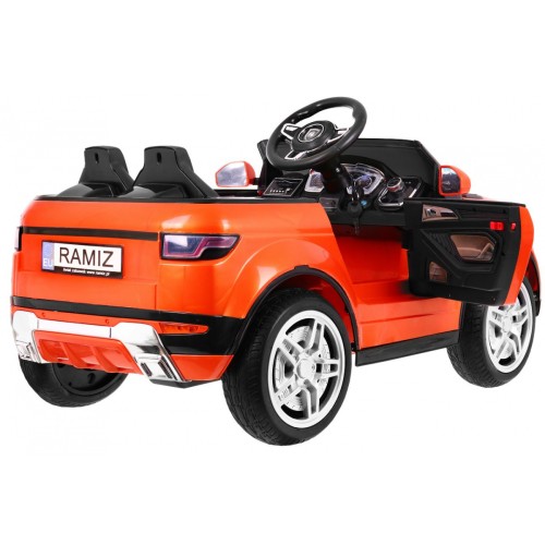 Autko Rapid Racer elektryczne dla dzieci, Pomarańczowy SUV + Pilot