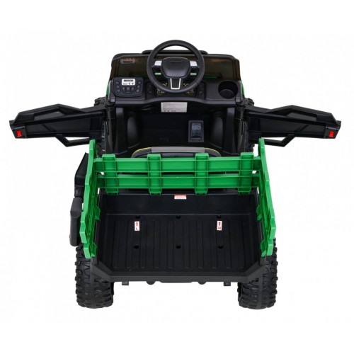 Autko Farmer Pick-up dla dzieci Zielony + Pilot + Bagażnik + Łopatka + EVA + MP3 LED