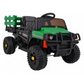 Autko Farmer Pick-up dla dzieci Zielony + Pilot + Bagażnik + Łopatka + EVA + MP3 LED