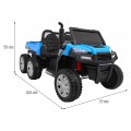 Autko Farmer Truck dla 2 dzieci Niebieski + Napęd 4x4 + Pilot + Kiper + Audio LED