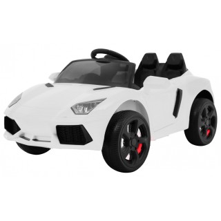 Autko Future na akumulator dla dzieci Biały + Pilot + Wolny Start + MP3 USB + LED