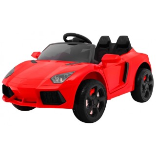 Autko Future na akumulator dla dzieci Czerwony + Pilot + Wolny Start + MP3 USB + LED