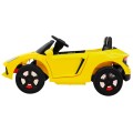 Autko Future na akumulator dla dzieci Żółty + Pilot + Wolny Start + MP3 USB + LED