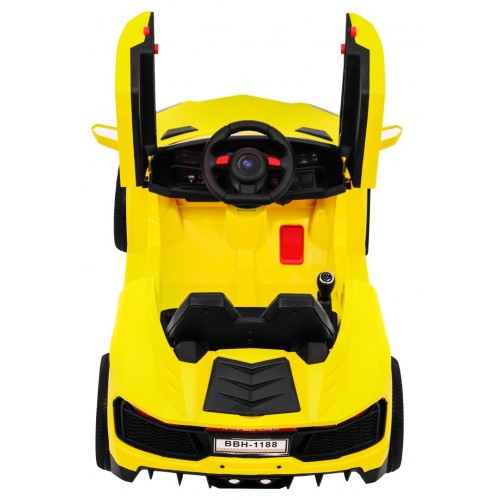 Autko Future na akumulator dla dzieci Żółty + Pilot + Wolny Start + EVA + MP3 USB + LED