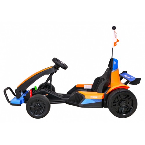 Gokart McLaren Drift na akumulator dla dzieci + Funkcja driftu + Sportowe siedzenie + Światła LED + Wolny Start + EVA