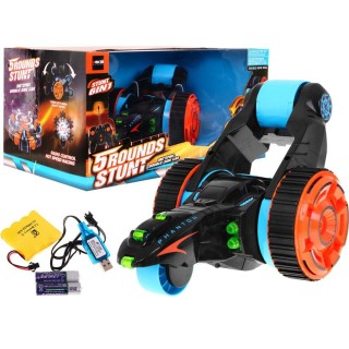 Auto R/C STUNT 5 IN 1 dwustronne