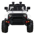 Autko Jeep Dark Night na akumulator dla dzieci Biały + Wolny Start + EVA + Audio LED