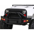 Autko Jeep Dark Night na akumulator dla dzieci Biały + Wolny Start + EVA + Audio LED