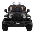 Jeep Wrangler Rubicon terenowy na akumulator dla dzieci Czarny + Pilot  + 4x4