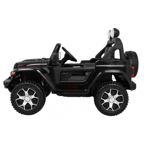 Jeep Wrangler Rubicon terenowy na akumulator dla dzieci Czarny + Pilot  + 4x4