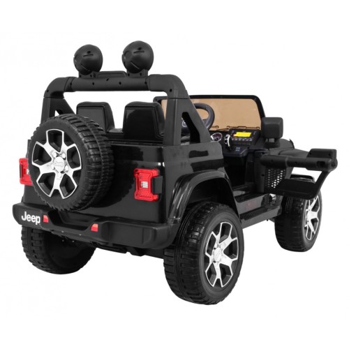 Jeep Wrangler Rubicon terenowy na akumulator dla dzieci Czarny + Pilot  + 4x4