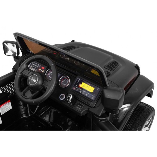 Jeep Wrangler Rubicon terenowy na akumulator dla dzieci Czarny + Pilot  + 4x4