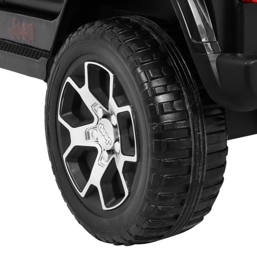 Jeep Wrangler Rubicon terenowy na akumulator dla dzieci Czarny + Pilot  + 4x4