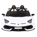 Lamborghini SVJ DRIFT dla 2 dzieci Biały + Funkcja driftu + Pilot + MP3 LED + Wolny Start
