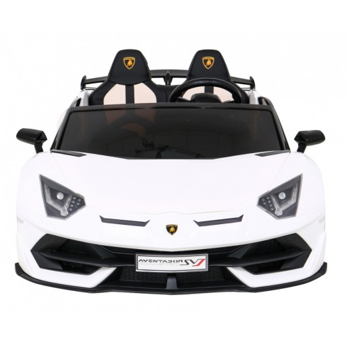 Lamborghini SVJ DRIFT dla 2 dzieci Biały + Funkcja driftu + Pilot + MP3 LED + Wolny Start