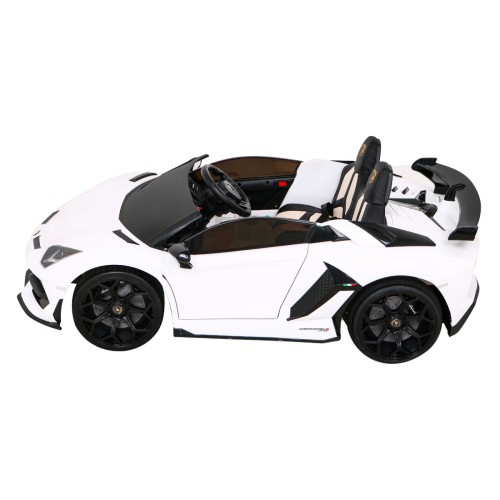 Lamborghini SVJ DRIFT dla 2 dzieci Biały + Funkcja driftu + Pilot + MP3 LED + Wolny Start