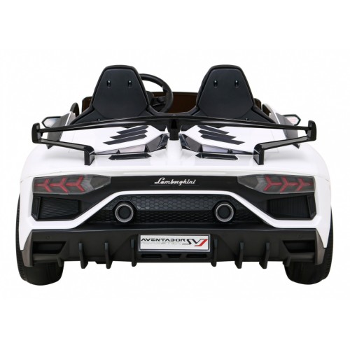 Lamborghini SVJ DRIFT dla 2 dzieci Biały + Funkcja driftu + Pilot + MP3 LED + Wolny Start