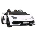 Lamborghini SVJ DRIFT dla 2 dzieci Biały + Funkcja driftu + Pilot + MP3 LED + Wolny Start