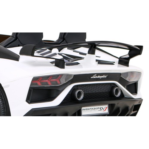 Lamborghini SVJ DRIFT dla 2 dzieci Biały + Funkcja driftu + Pilot + MP3 LED + Wolny Start