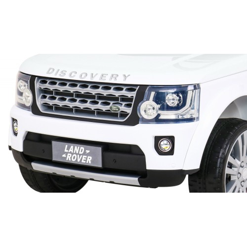 Land Rover Discovery Autko elektryczne dla dzieci Biały + Pilot + Koła EVA + Wolny Start + Radio MP3