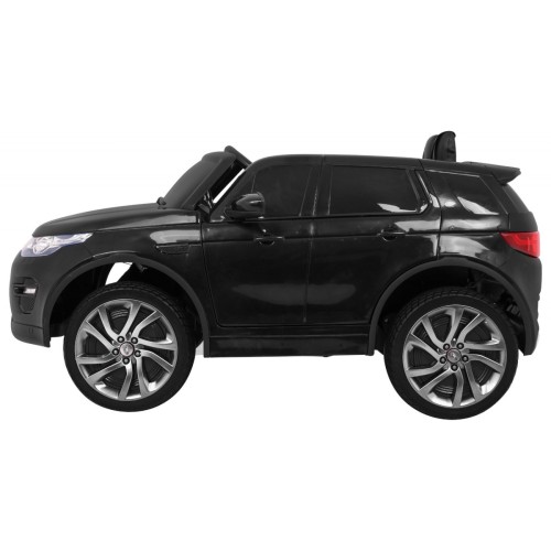 Land Rover Discovery dla dzieci Czarny + Pilot + 5-pkt pasy + Regulacja siedzenia + EVA + MP3 LED